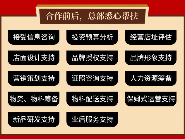 銅香來美蛙魚自助火鍋加盟，合作前后，總部悉心幫扶